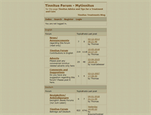 Tablet Screenshot of forum.mytinnitus.de